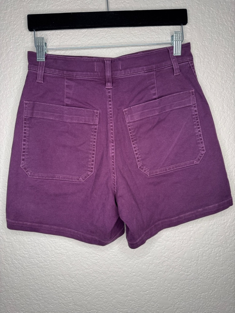 Madewell The Perfect Fatigue Mid-Length Plum Purple Shorts Size 25 5” inseam - Picture 3 of 5